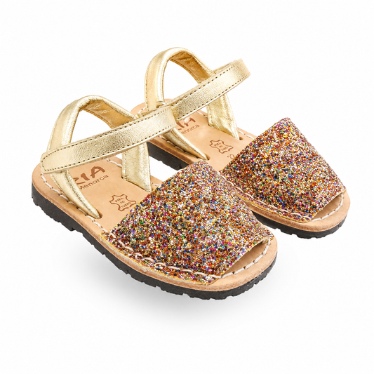 MENORQUINA GLITTER CON VELCRO RIA